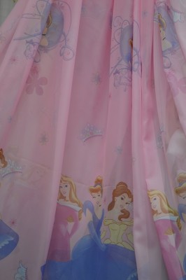 Тюль детский Принцессы (розовый)