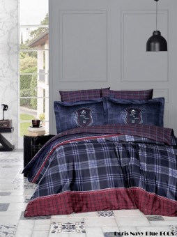 Летний постельный набор Softness Quilt Set "Doris Navy Blue"