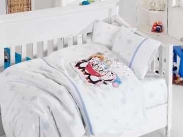 Детское постельное бельё Penguins Mavi First Choice Бамбук в кроватку