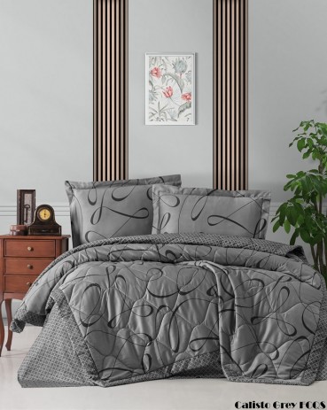 Летний постельный набор Softness Quilt Set "Calisto Grey"